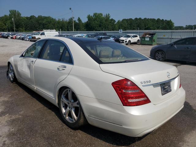WDDNG9EB6DA536893 - 2013 MERCEDES-BENZ S 550 4MATIC WHITE photo 2