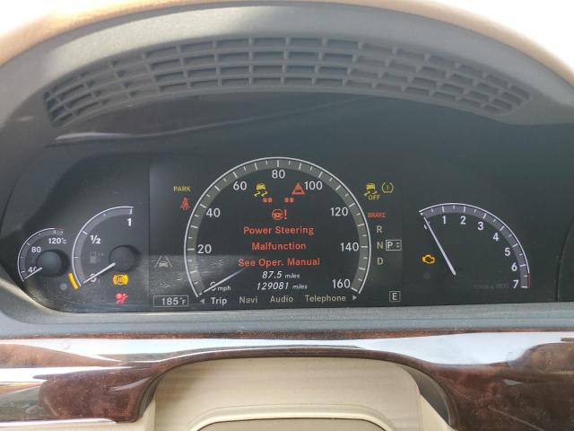 WDDNG9EB6DA536893 - 2013 MERCEDES-BENZ S 550 4MATIC WHITE photo 9