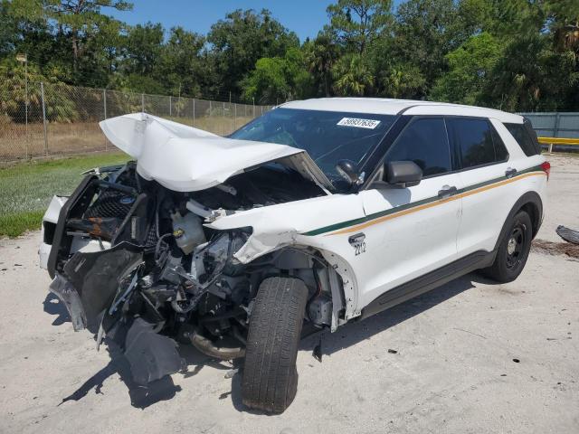 1FM5K8AB7NGA07665 - 2022 FORD EXPLORER POLICE INTERCEPTOR WHITE photo 1