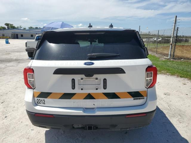 1FM5K8AB7NGA07665 - 2022 FORD EXPLORER POLICE INTERCEPTOR WHITE photo 6