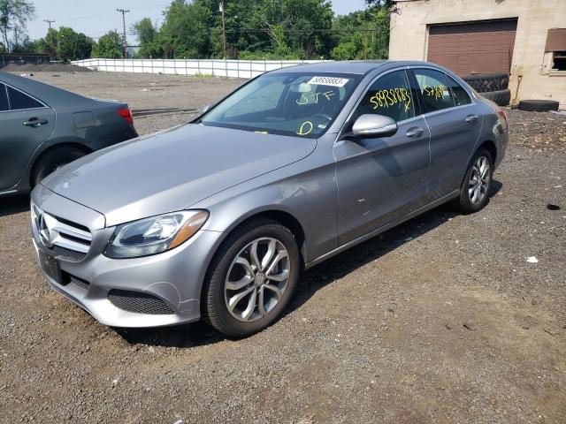 55SWF4KB4FU061147 - 2015 MERCEDES-BENZ C 300 4MATIC SILVER photo 1