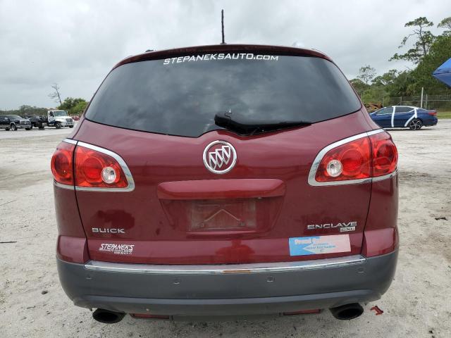 5GAKRBED7BJ109253 - 2011 BUICK ENCLAVE CXL RED photo 6