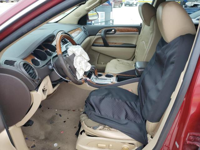 5GAKRBED7BJ109253 - 2011 BUICK ENCLAVE CXL RED photo 7