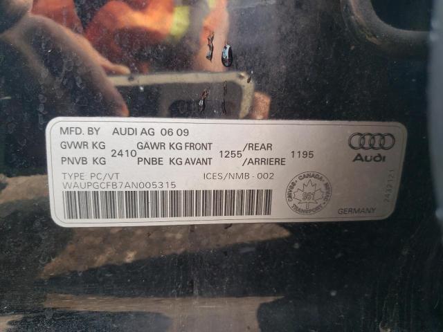 WAUPGCFB7AN005315 - 2010 AUDI A6 QUATTRO BLACK photo 13