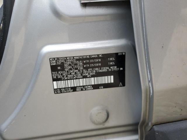 2T3RFREVXJW749660 - 2018 TOYOTA RAV4 ADVENTURE SILVER photo 12