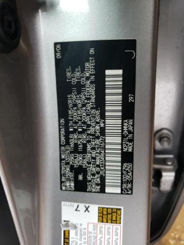 JTLKT334964116772 - 2006 TOYOTA SCION XB SILVER photo 12