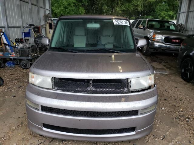 JTLKT334964116772 - 2006 TOYOTA SCION XB SILVER photo 5