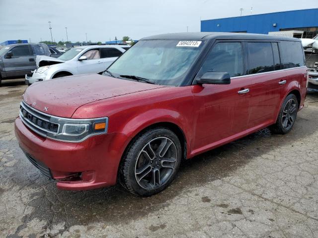 2FMHK6DT2DBD06928 - 2013 FORD FLEX LIMITED RED photo 1