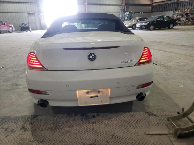 WBAEK13517CN80698 - 2007 BMW 650 I WHITE photo 6