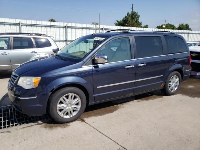 2A8HR64X68R766442 - 2008 CHRYSLER TOWN & COU LIMITED BLUE photo 1