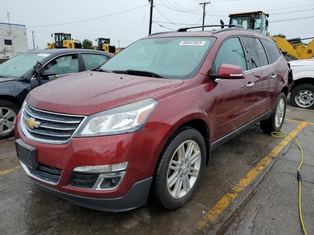 1GNKVGKD3FJ340644 - 2015 CHEVROLET TRAVERSE LT RED photo 1