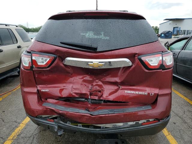 1GNKVGKD3FJ340644 - 2015 CHEVROLET TRAVERSE LT RED photo 6