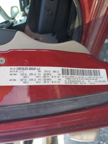 2C4RC1BG4CR193763 - 2012 CHRYSLER TOWN & COU TOURING MAROON photo 14