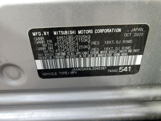 JA4AD2A33LZ045361 - 2020 MITSUBISHI OUTLANDER ES SILVER photo 14