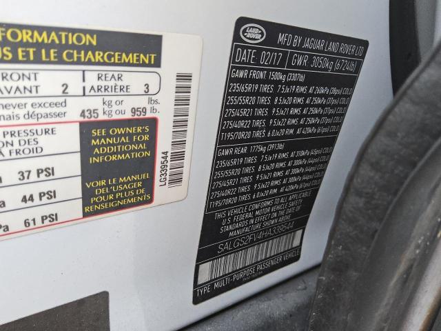 SALGS2FV4HA339544 - 2017 LAND ROVER RANGE ROVE HSE WHITE photo 13