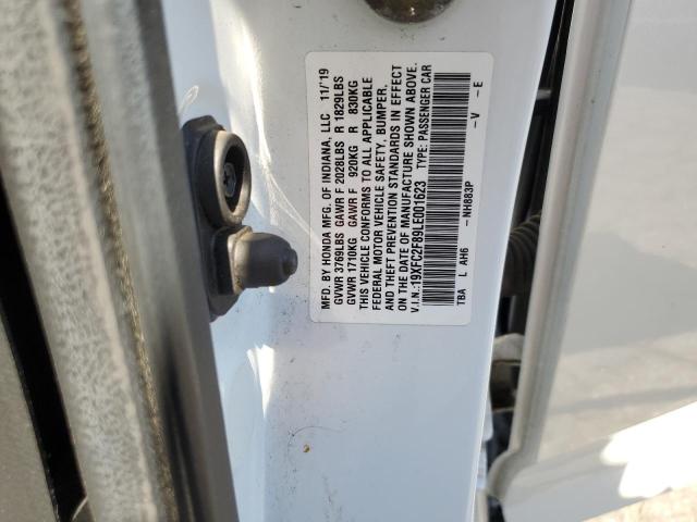 19XFC2F89LE001623 - 2020 HONDA CIVIC SPORT 白色 照片 12