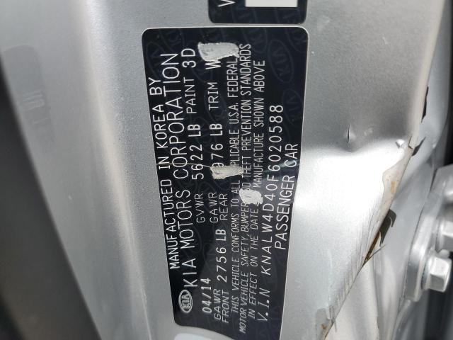 KNALW4D40F6020588 - 2015 KIA K900 SILVER photo 13