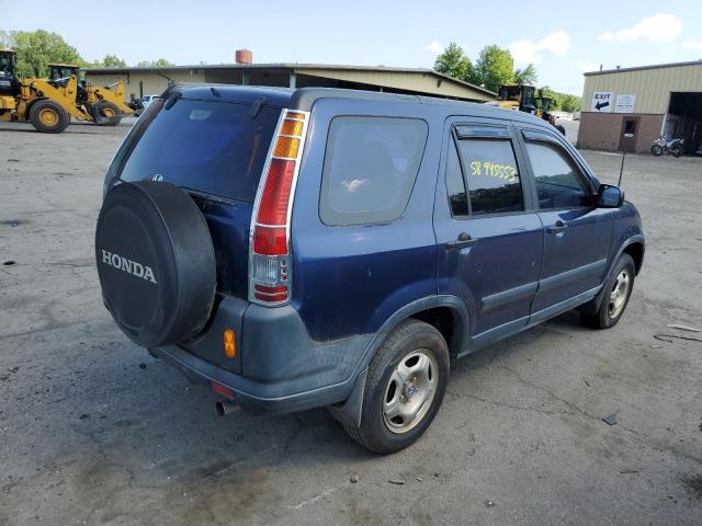 JHLRD78412C043648 - 2002 HONDA CR-V LX BLUE photo 3