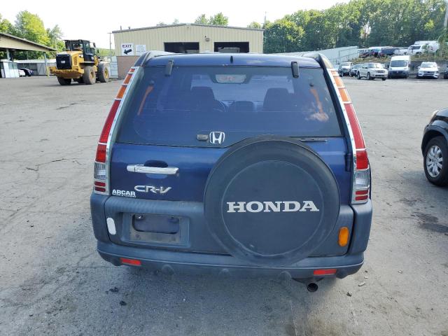 JHLRD78412C043648 - 2002 HONDA CR-V LX BLUE photo 6