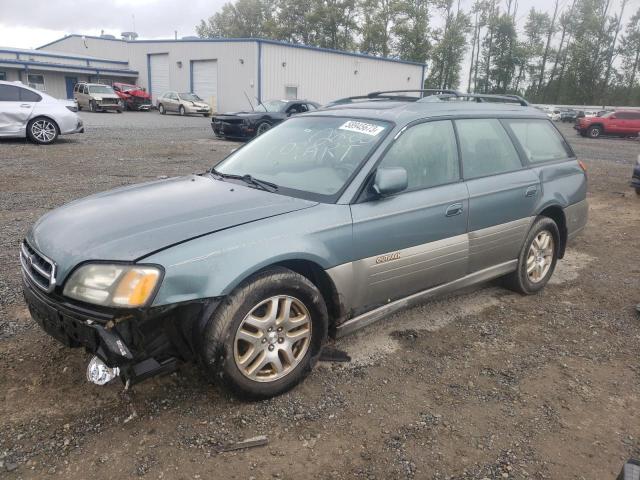 4S3BH686917652265 - 2001 SUBARU LEGACY OUTBACK LIMITED GREEN photo 1