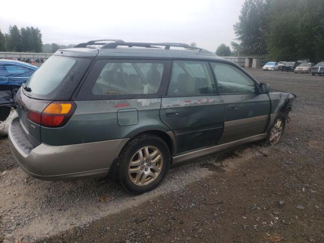 4S3BH686917652265 - 2001 SUBARU LEGACY OUTBACK LIMITED GREEN photo 3
