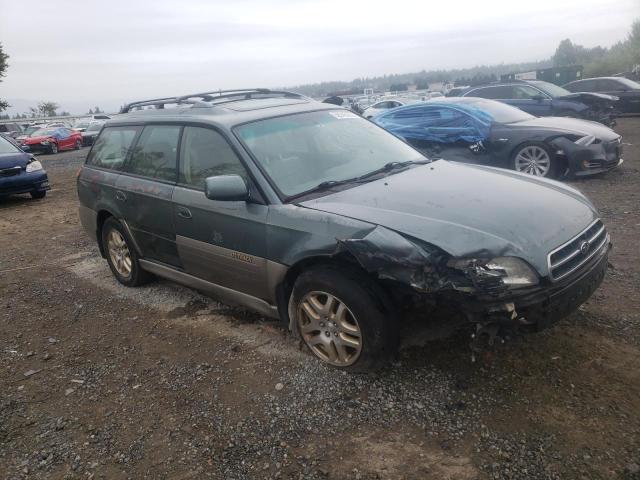 4S3BH686917652265 - 2001 SUBARU LEGACY OUTBACK LIMITED GREEN photo 4