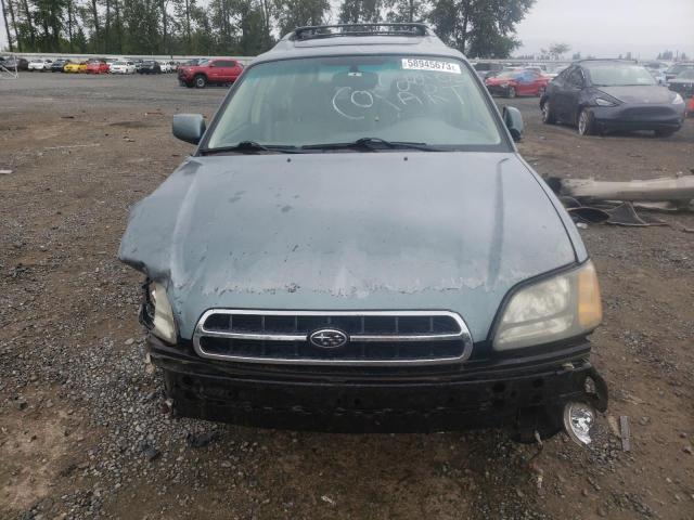 4S3BH686917652265 - 2001 SUBARU LEGACY OUTBACK LIMITED GREEN photo 5