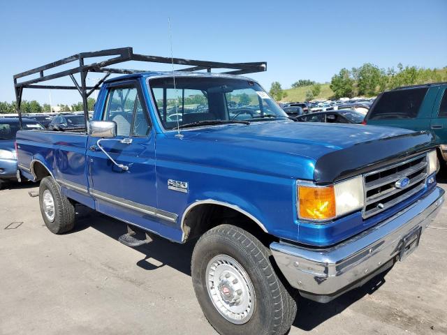 1FTHF26H1LKA51509 - 1990 FORD F250 BLUE photo 4