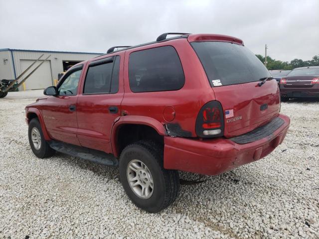 1B4HS28NX1F543814 - 2001 DODGE DURANGO RED photo 2