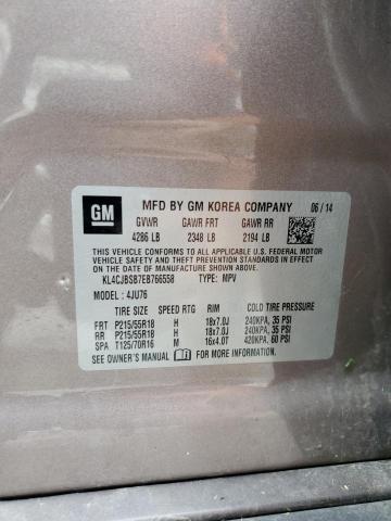 KL4CJBSB7EB766558 - 2014 BUICK ENCORE CONVENIENCE 棕色 照片 14