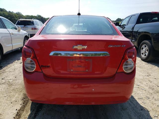 1G1JC5SGXF4194694 - 2015 CHEVROLET SONIC LT RED photo 6