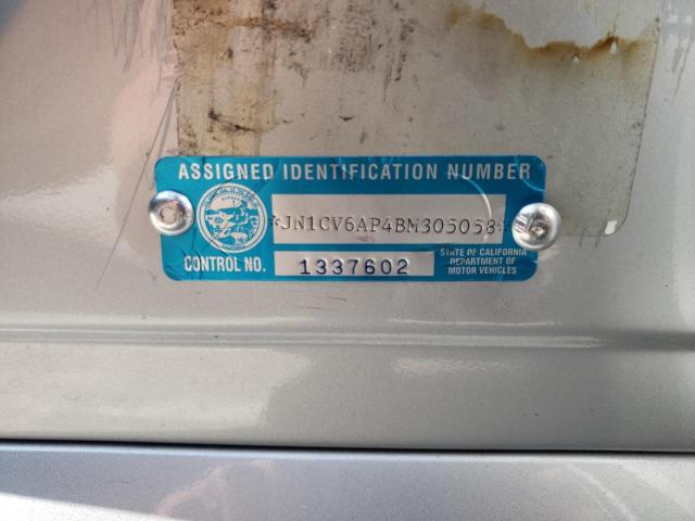 JN1CV6AP4BM305058 - 2011 INFINITI G37 BASE SILVER photo 12