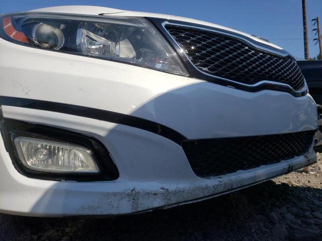 KNAGM4A70F5623780 - 2015 KIA OPTIMA WHITE photo 9