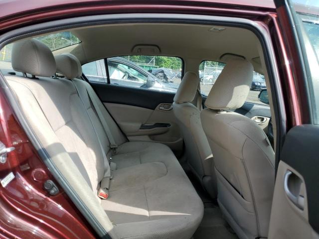 19XFB2F55CE110394 - 2012 HONDA CIVIC LX BURGUNDY photo 10