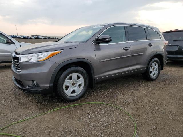 5TDJCRFH4GS018991 - 2016 TOYOTA HIGHLANDER HYBRID GRAY photo 1