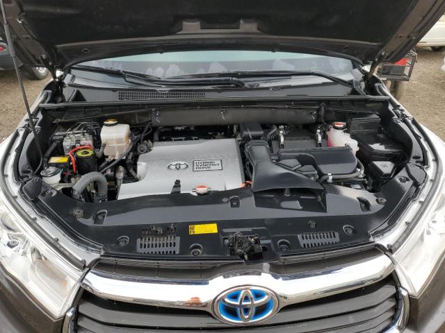 5TDJCRFH4GS018991 - 2016 TOYOTA HIGHLANDER HYBRID GRAY photo 12