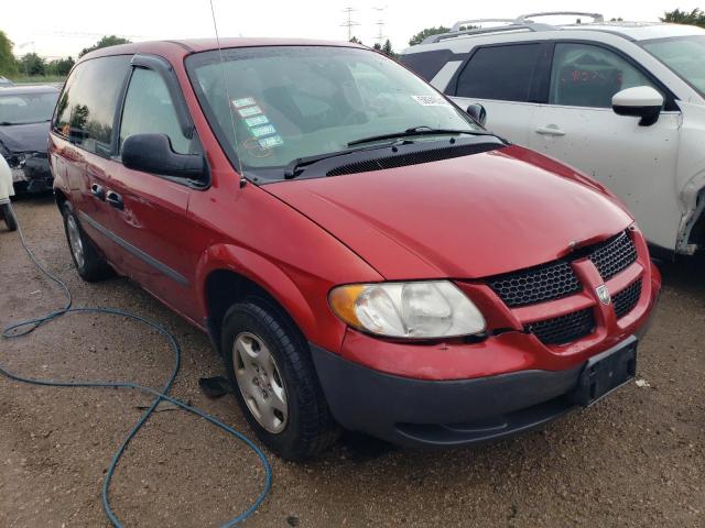 1D4GP25343B118041 - 2003 DODGE CARAVAN SE RED photo 4