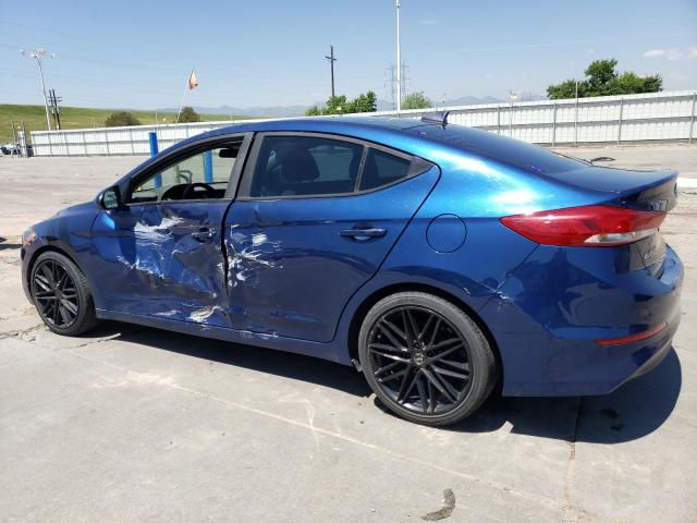 5NPD84LF1HH021889 - 2017 HYUNDAI ELANTRA SE BLUE photo 2