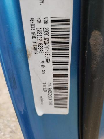 2B3CJ7DW7AH131460 - 2010 DODGE CHALLENGER SRT-8 蓝色 照片 12