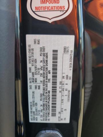 1FMCU0GN1PUA25149 - 2023 FORD ESCAPE ACTIVE BLACK photo 12