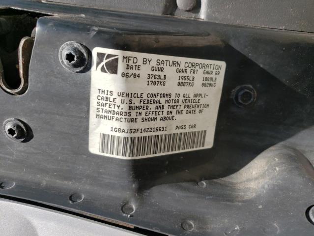 1G8AJ52F14Z216631 - 2004 SATURN ION LEVEL 2 银色 照片 13