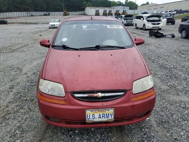 KL1TD52635B333375 - 2005 CHEVROLET AVEO BASE Qırmızı foto 5