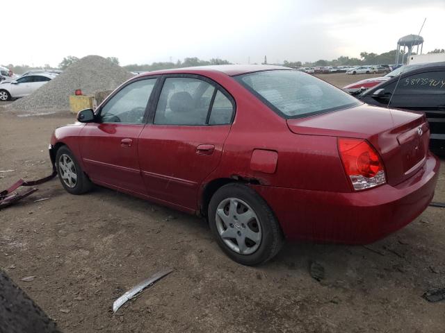 KMHDN46D65U928993 - 2005 HYUNDAI ELANTRA GLS RED photo 2