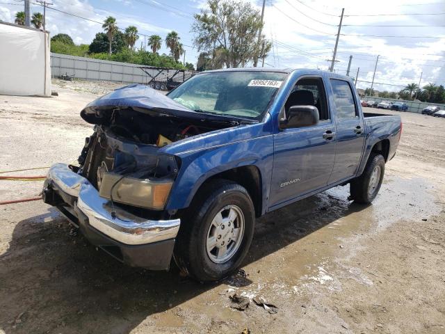 1GTCS136158156621 - 2005 GMC CANYON BLUE photo 1