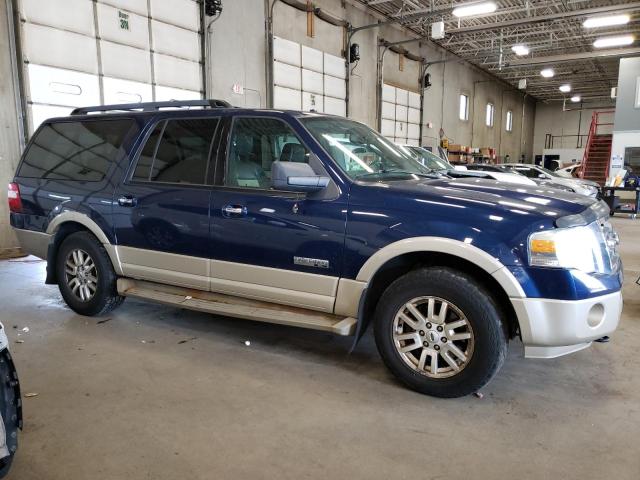 1FMFK18537LA29247 - 2007 FORD EXPEDITION EL EDDIE BAUER BLUE photo 4