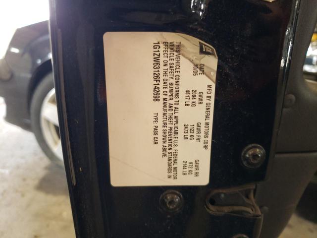 1G1ZW63126F142698 - 2006 CHEVROLET MALIBU MAXX SS BLACK photo 12