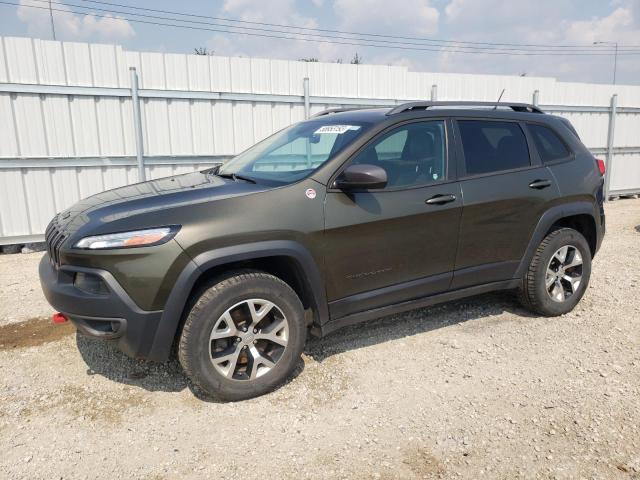 1C4PJMBB4FW523108 - 2015 JEEP CHEROKEE TRAILHAWK GREEN photo 1