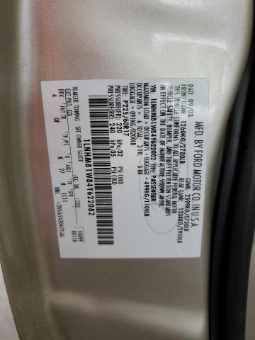 1LNHM81W84Y622082 - 2004 LINCOLN TOWN CAR EXECUTIVE Բեժ լուսանկար 12