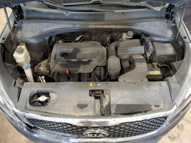 5XYPGDA35HG272110 - 2017 KIA SORENTO LX CHARCOAL photo 12