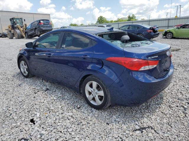 KMHDH4AE0DU492146 - 2013 HYUNDAI ELANTRA GLS BLUE photo 2